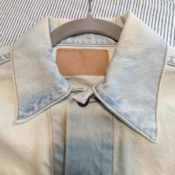 Vintage 1995 Levi's 36 JDM 70505-XX Light Wash Denim Trucker Jacket Japan Made